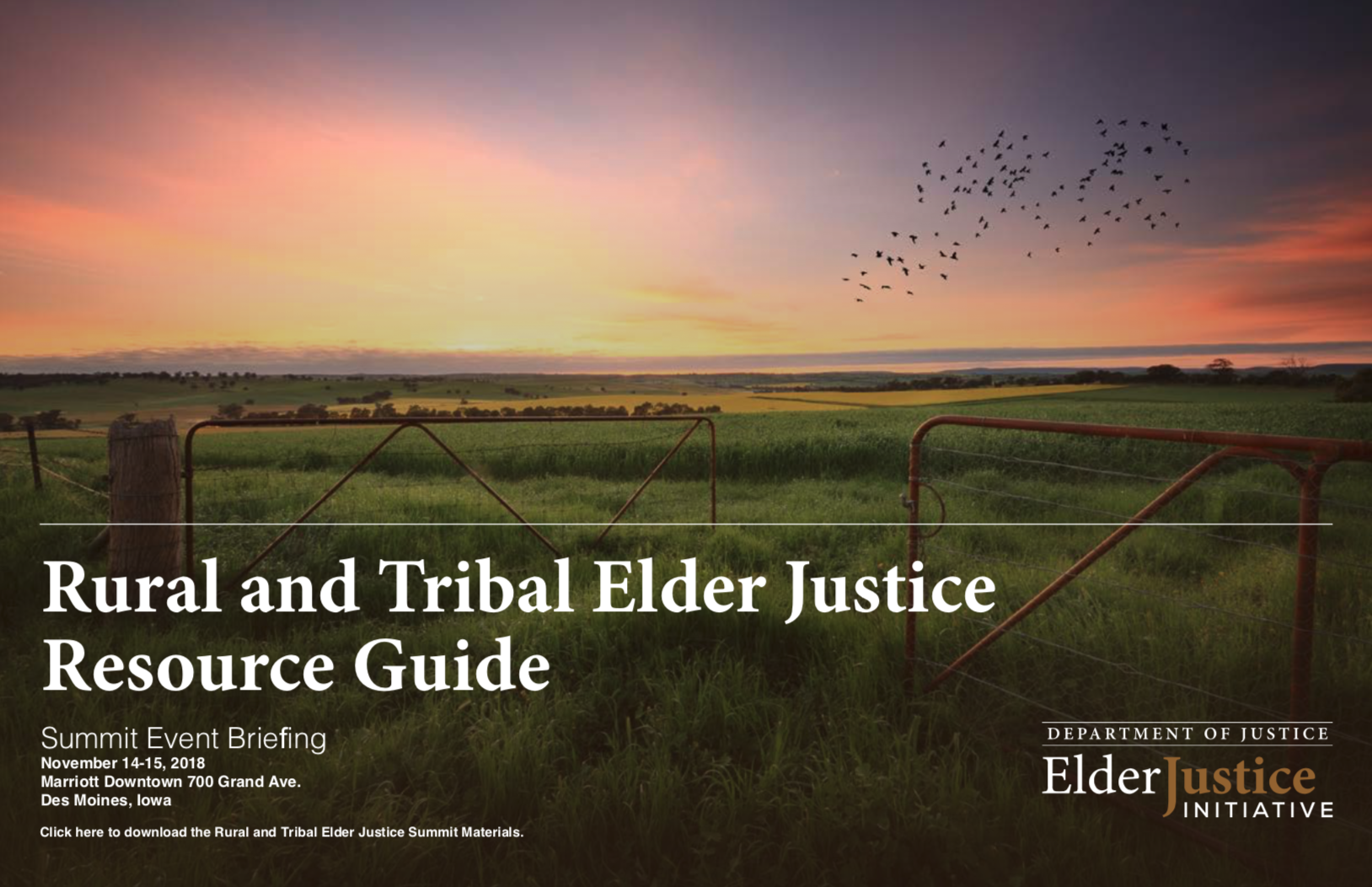 Rural and Tribal Elder Justice Resource Guide - access the document