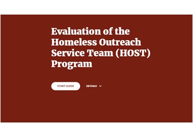 Evaluation of the Homeless Outreach Service Team (HOST) Program