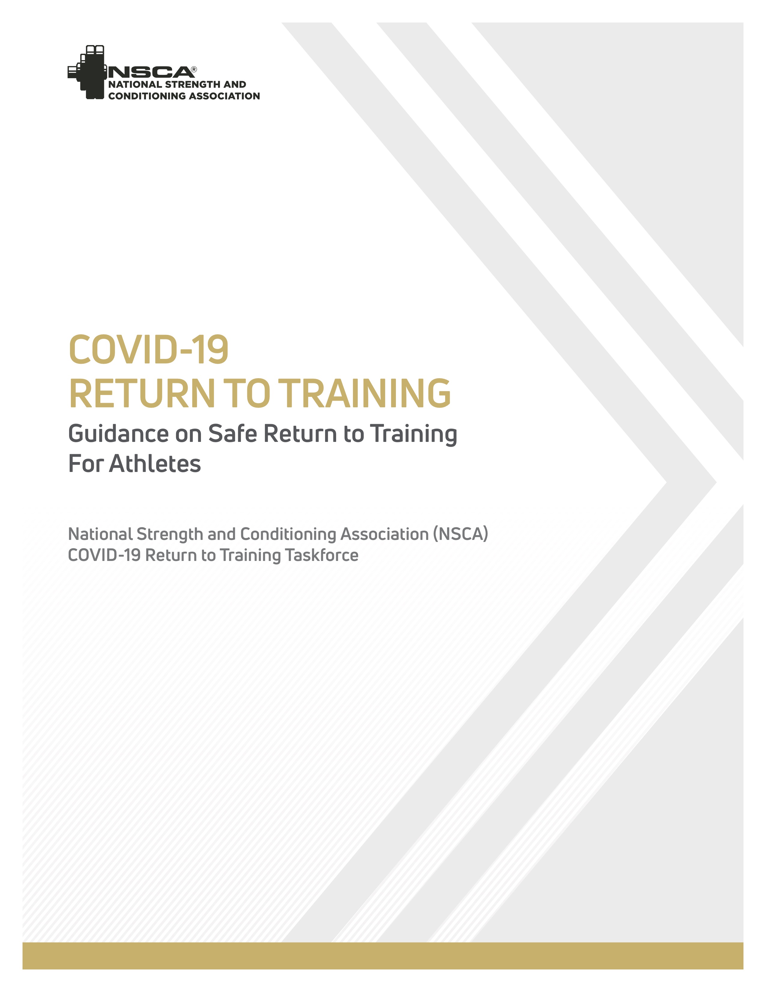 COVID-19 Return to Training: Guidance on Safe Return to Training for Athletes - download the document