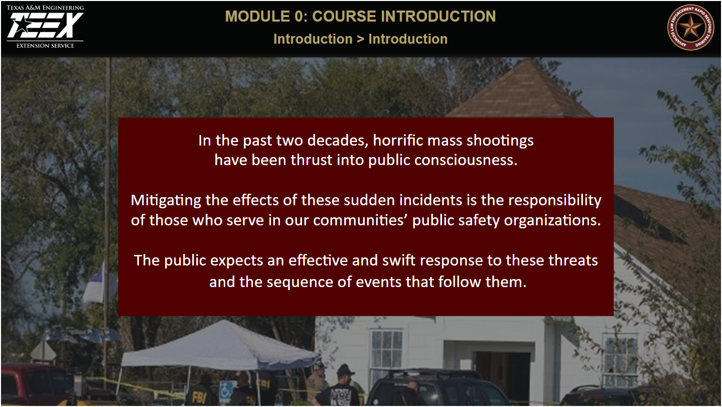 Civilian Response to Active Shooter Train the Trainer - access course